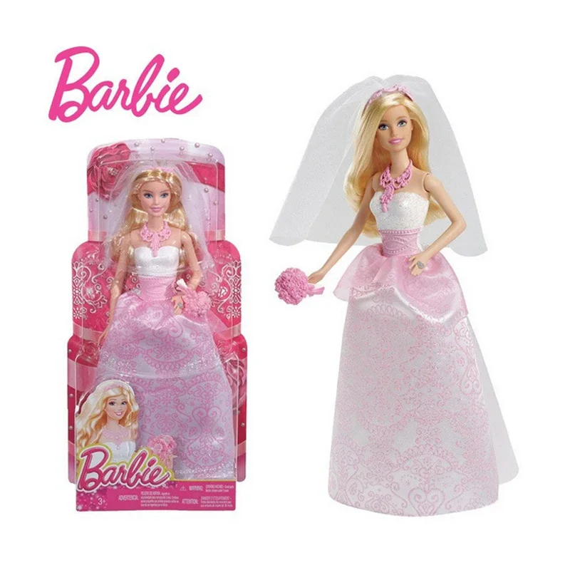 Kids Toys Xmas - Boneca Barbie Noiva Original da Mattel,