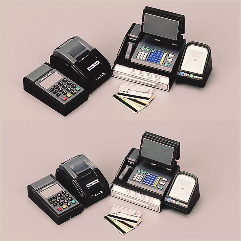 Toy Cash Register - 1 conjunto mini máquina de cartão