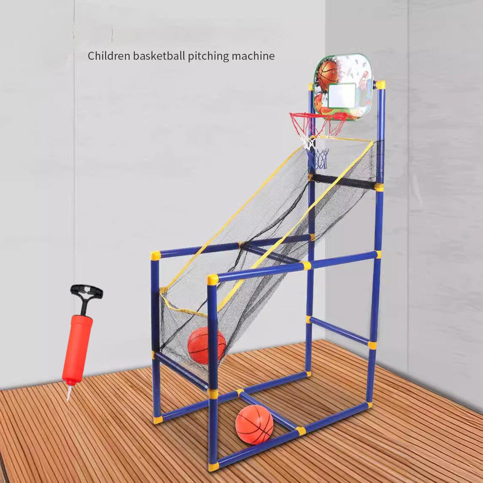 Kids Yard Toys - Cesto de basquete portátil para crianças,