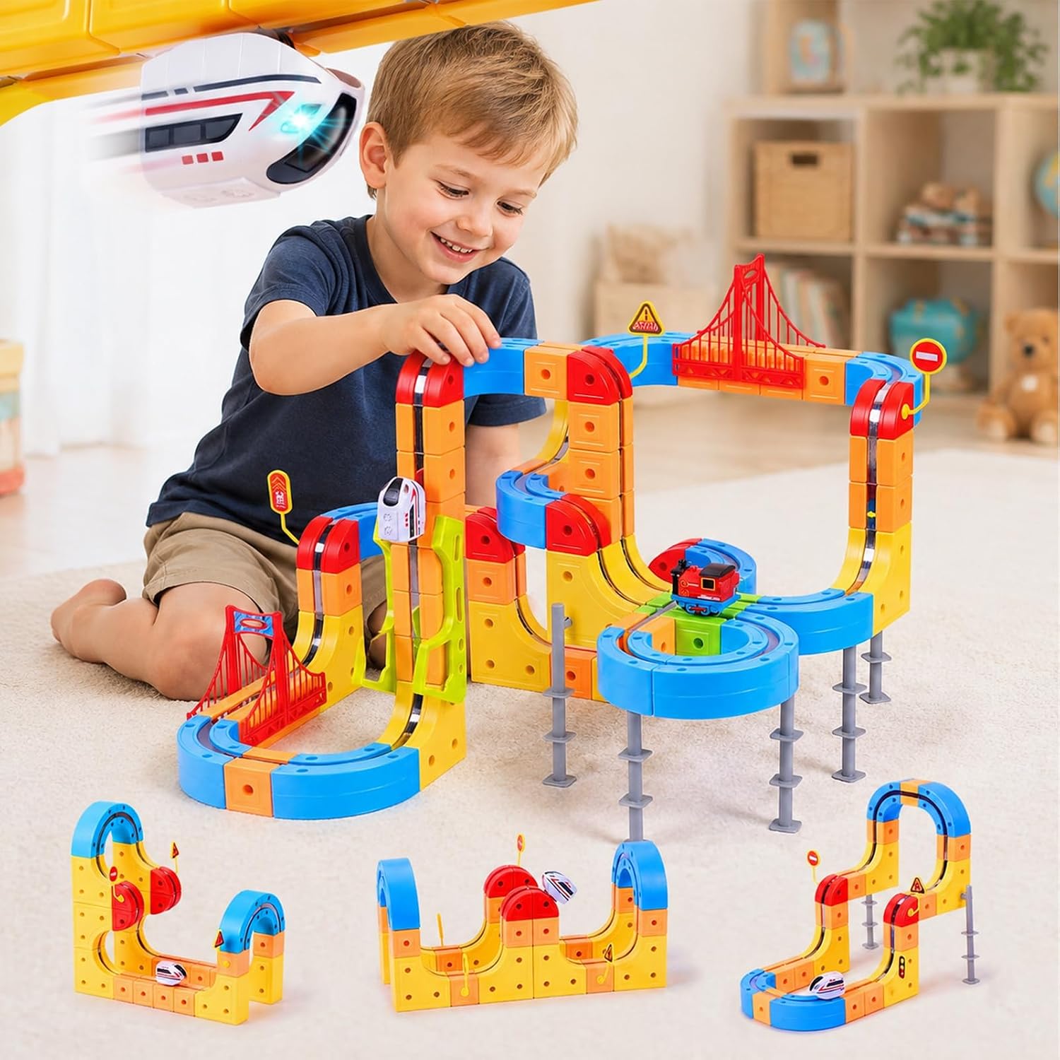 Kids Toys 3 Year Old - Conjunto de Trem de Levitação Magnética