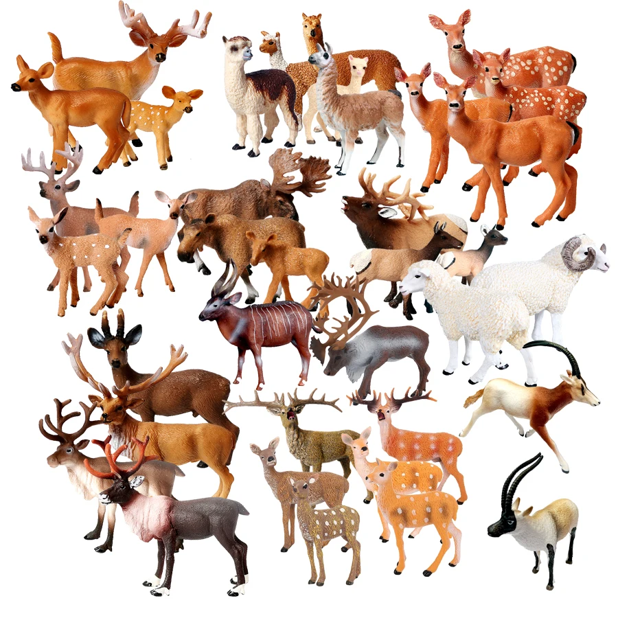 Kids Toys Reviews - Brinquedo animais figuras de natal rena