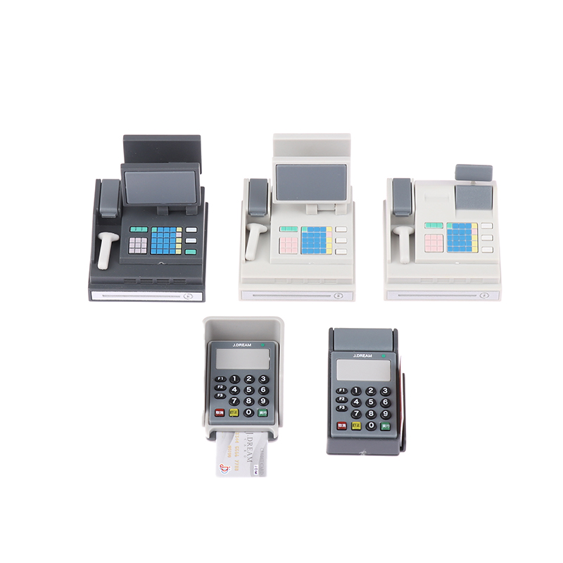 Dollhouse Mini Supermercado Ca - Toy Cash Register avaliação e preço