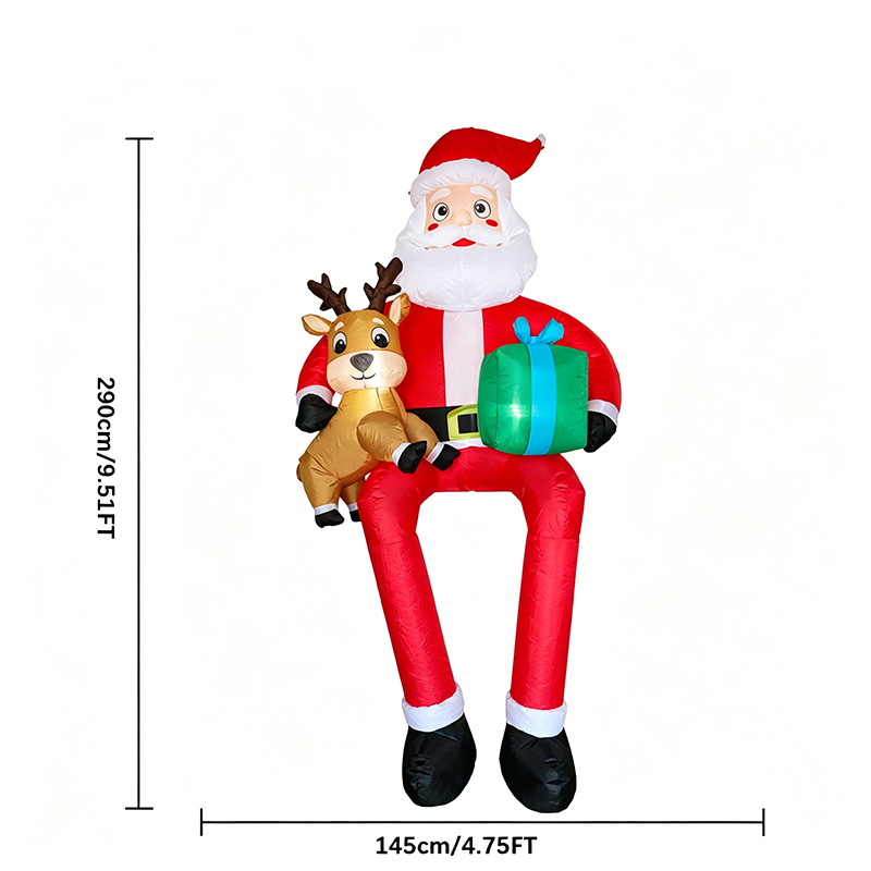 Papai Noel inflável de 9,5 pés - Kids Toys Xmas avaliação e preço