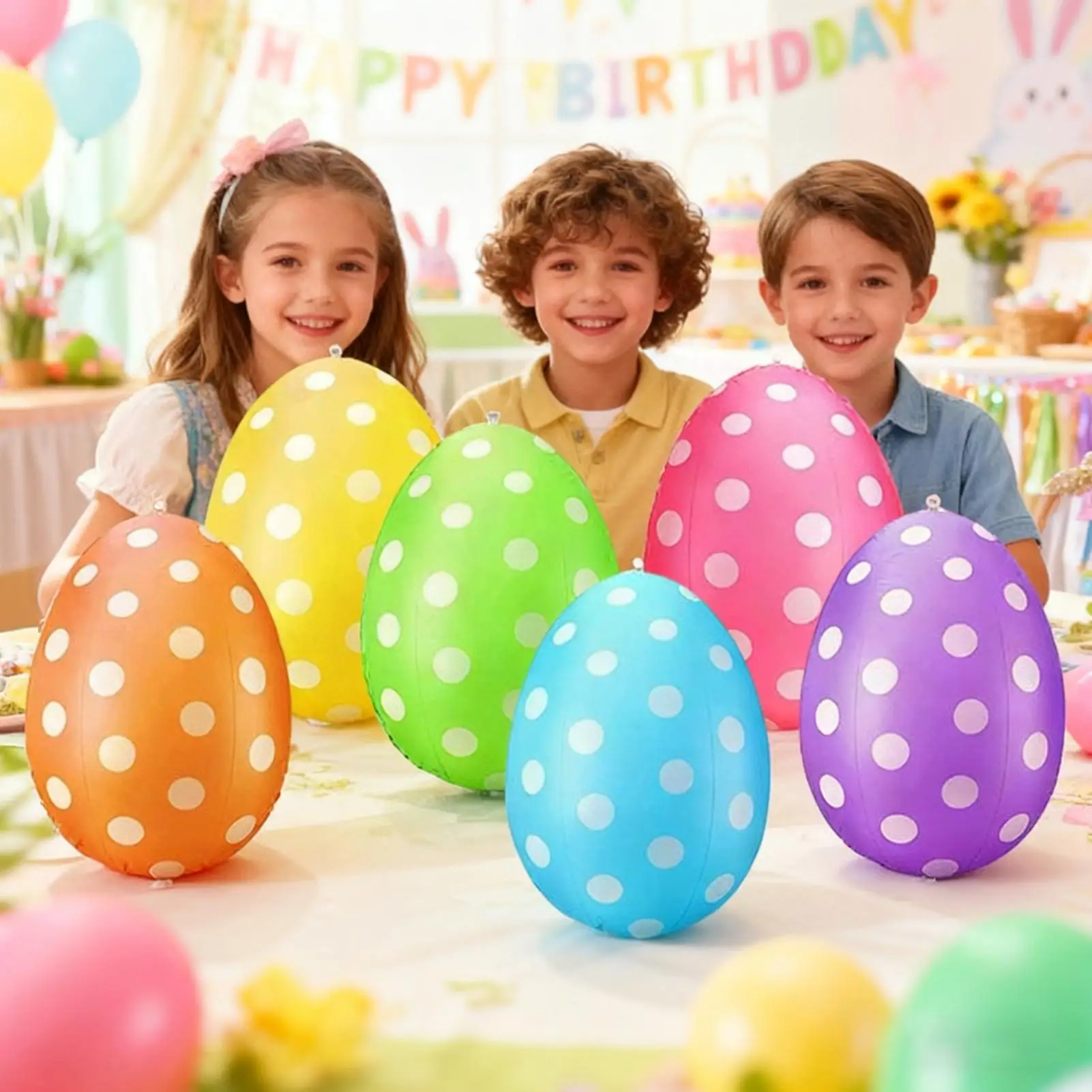 Conjunto de 6 Ovos Infláveis d - Kids Yard Toys avaliação e preço