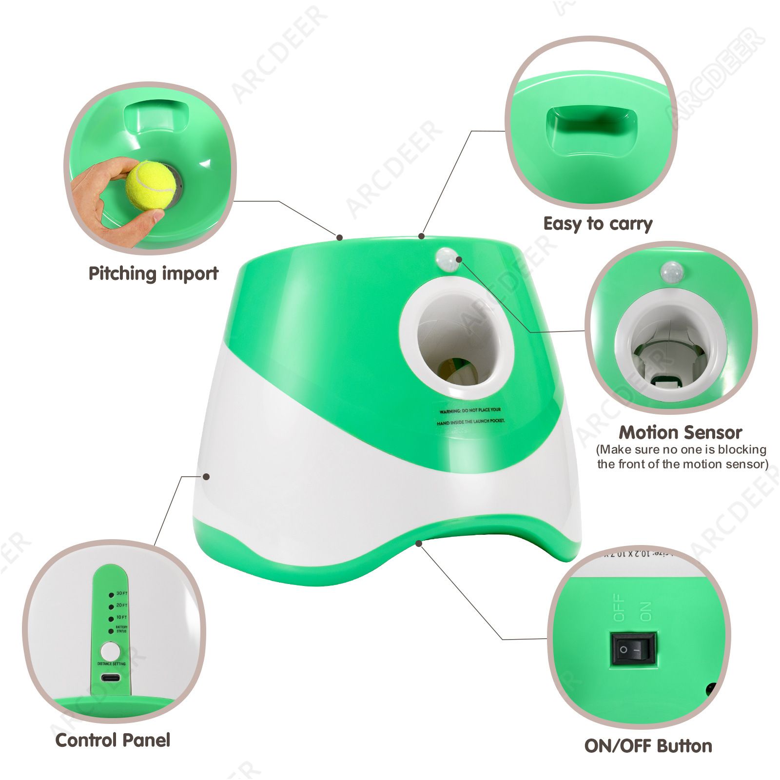 Lançador de bola automático re - Catapult Launcher Toy avaliação e preço