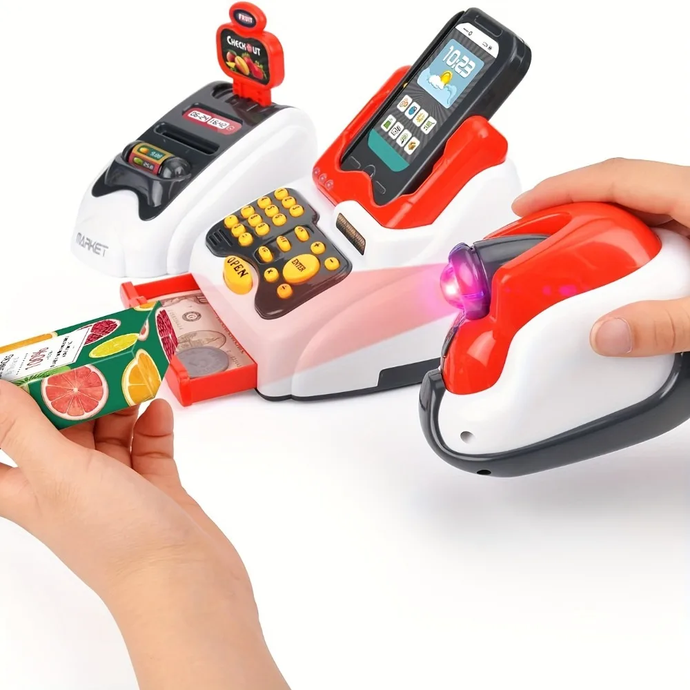 33 peças caixa registradora de - Toy Cash Register avaliação e preço